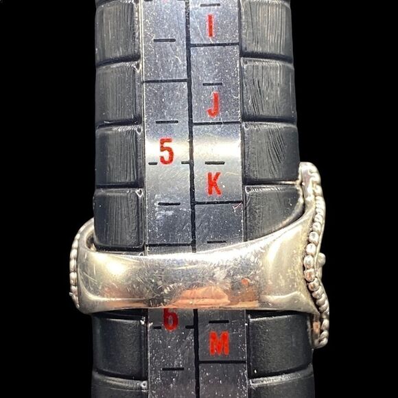 Bali style filigree round boho blue lapis lazuli ring 925 sterling silver - Picture 9 of 10